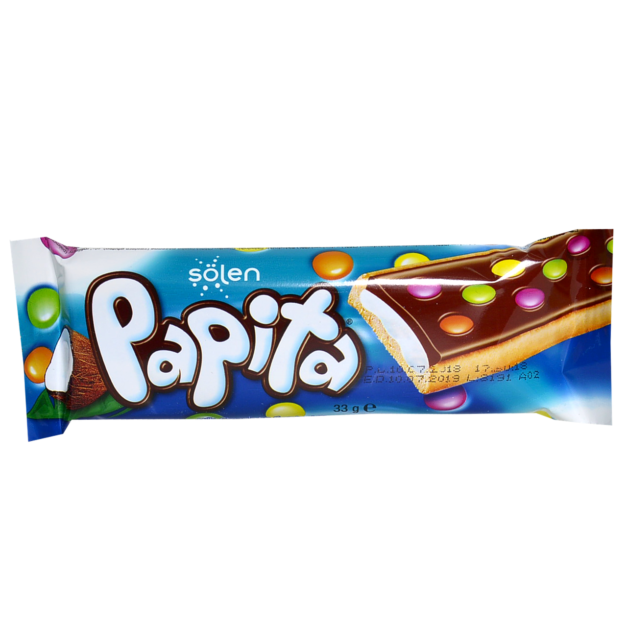 

Печенье Papita с кокосовым кремом с молочным шоколадом 33 г