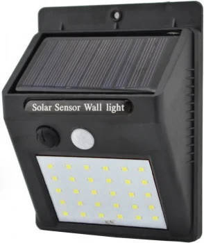 

Настенный уличный фонарик 30 LED Solar Motion Sensor Light 609-30SMD, Черный