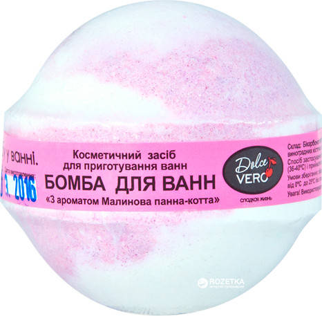 

Бомбочка для ванн Dolce Vero Малиновая панна-кота 75 г