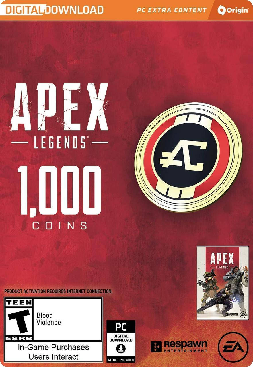

Apex Legends: 1000 Apex Coins (Ключ Origin) для ПК