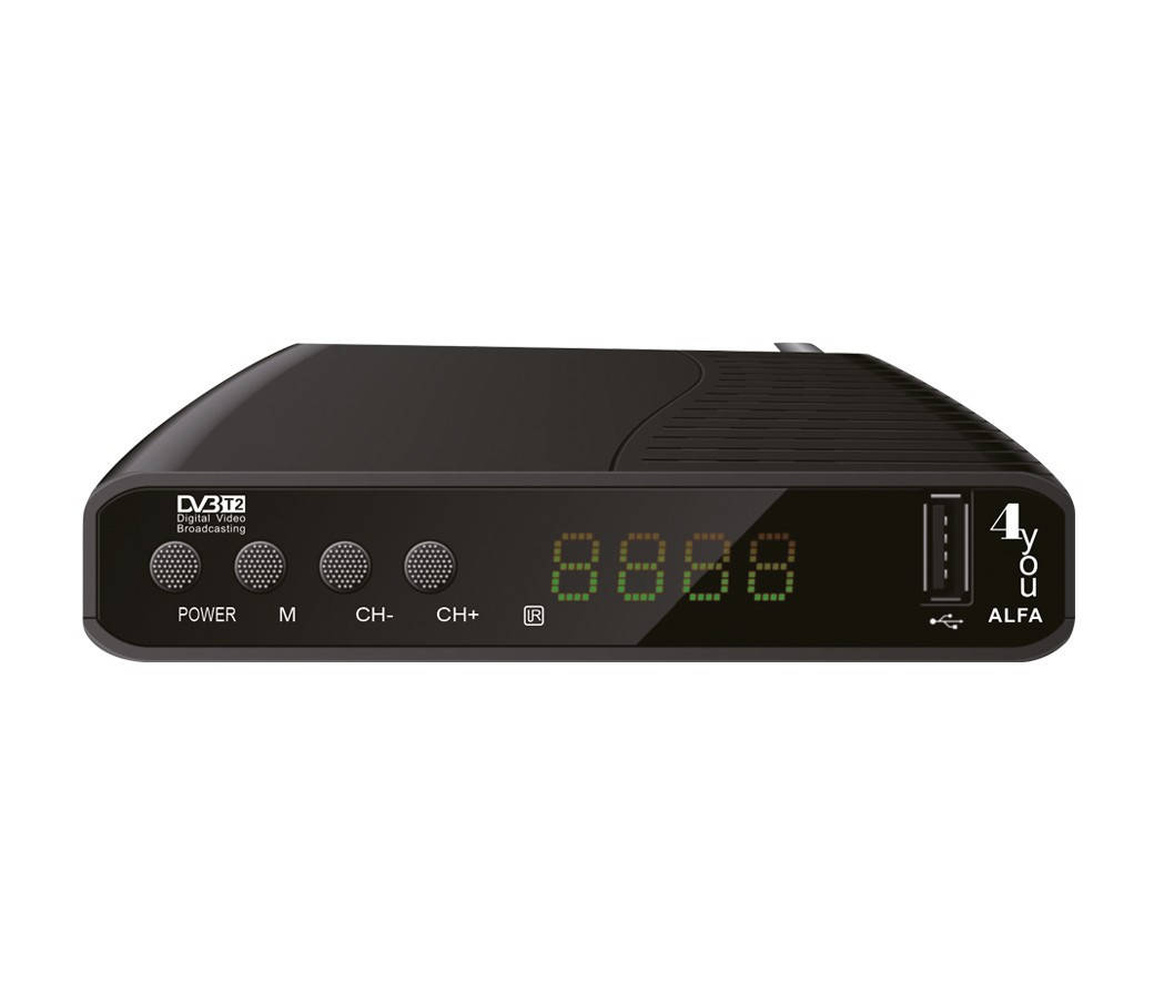 

ТВ-Тюнер DVB-T2 4you ALFA (Гарантия 12мес, пластик, улучш охлаждение, 2usb, GX6701)