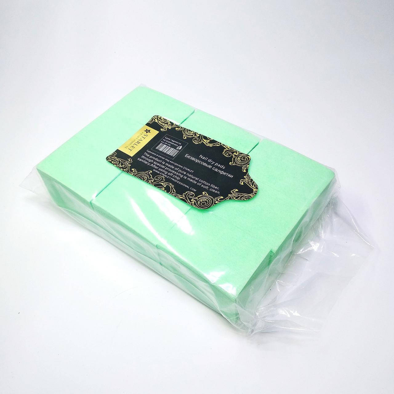 

Безворсовые салфетки для маникюра Starlet Professional 600 шт зеленые, Зелёный