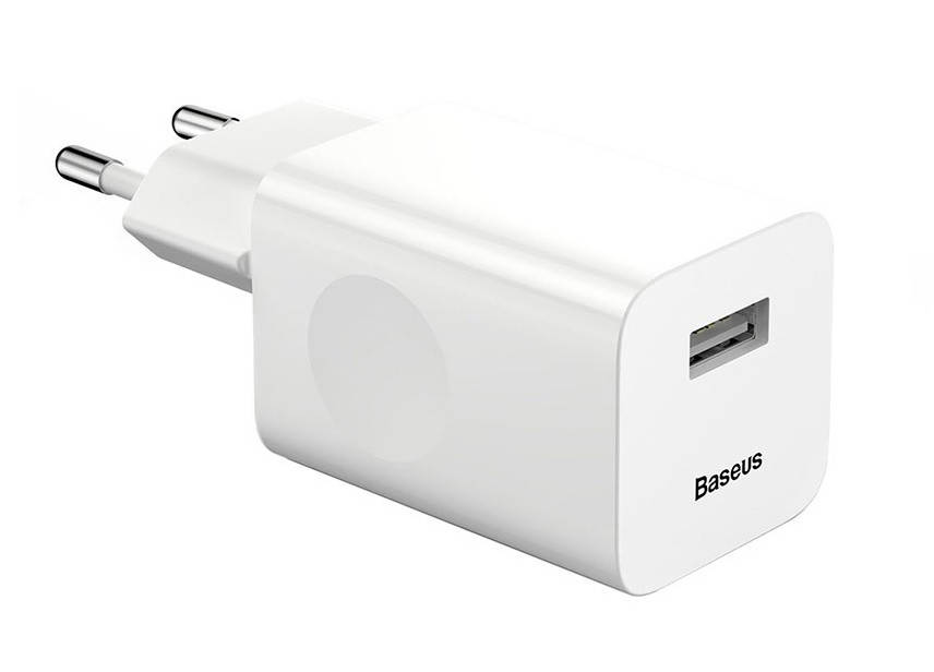 

Зарядное устройство (быстрая зарядка) для телефона Baseus Quick Charge 12V / 2A Белый (CCALL-BX02)