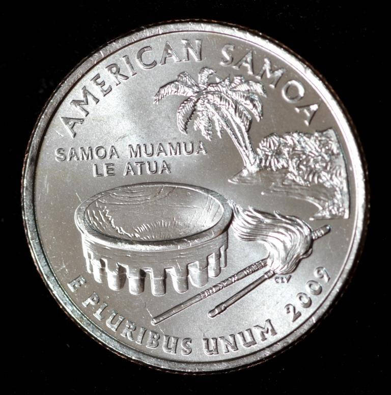 

Монета США 25 центов 2009 г. Американское Самоа