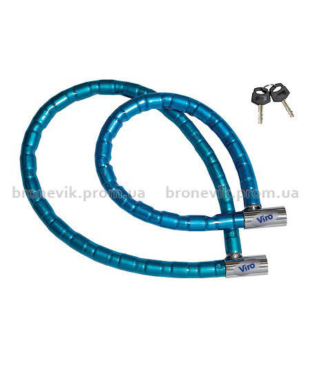 

Велозамок VIRO MOTO SERPIS з тросом 120 см 2KEY