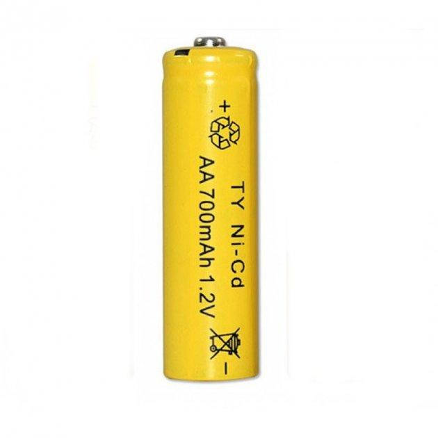 

Аккумулятор AA 1.2V 700 mAh Ni-Cd (Желтый)