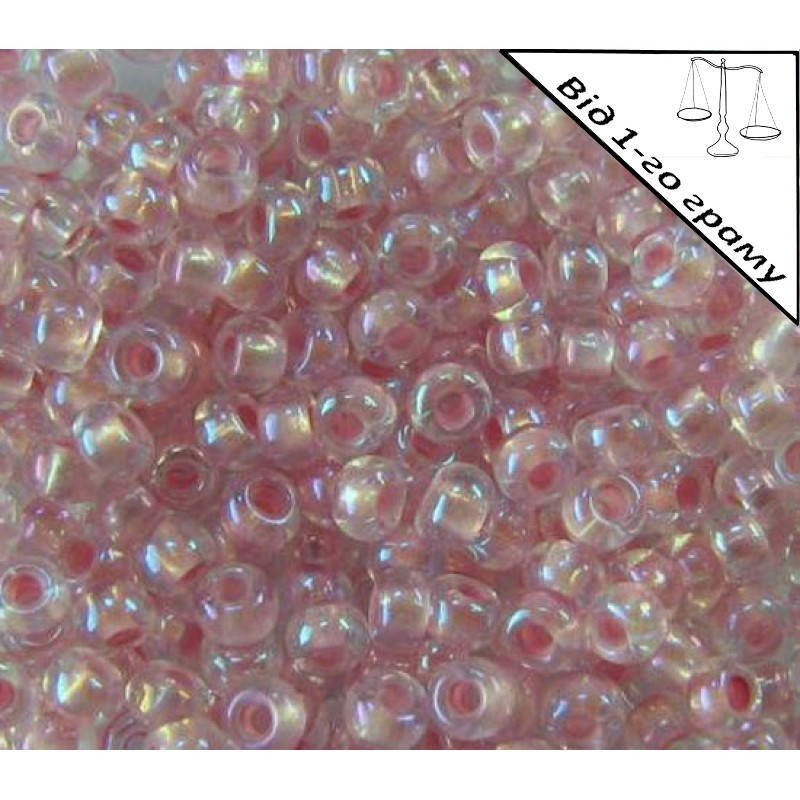 

Бісер №58594, ніжно-рожевий райдужний / 1 грам