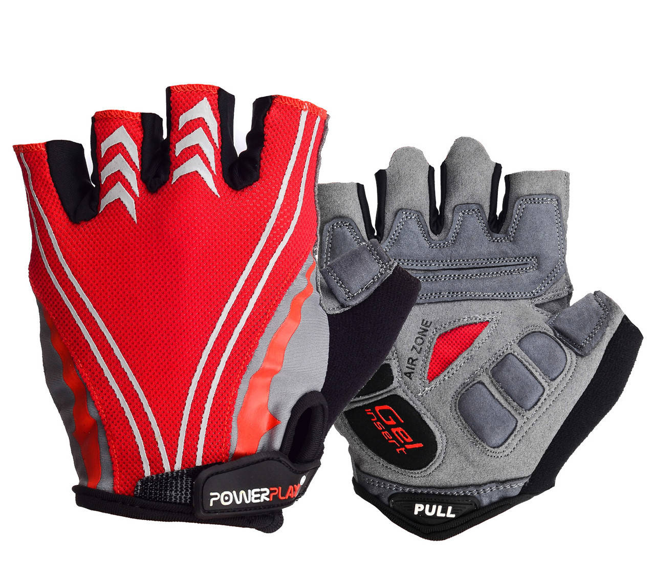 

Велорукавички PowerPlay 5007 L Червоні (5007_L_Red), Красный