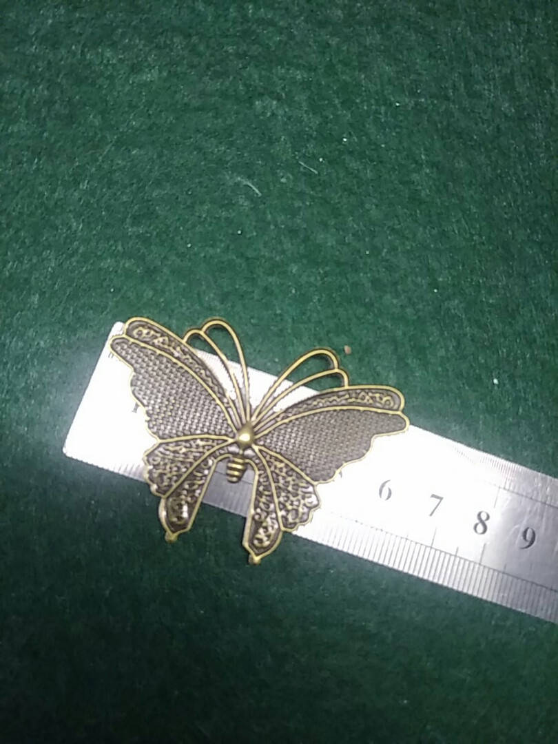 

Филигрань. Бабочка.Цвет метала бронза 59 на 42 мм.