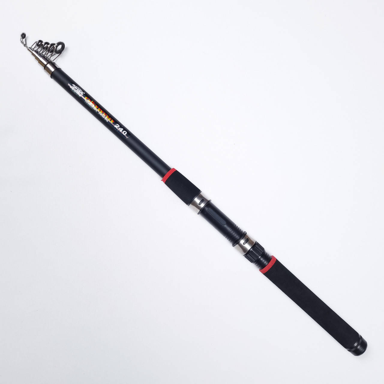 

Удилище телескопическое Okuma 30-60г 2.1м телескопический спиннинг на карася, Черный