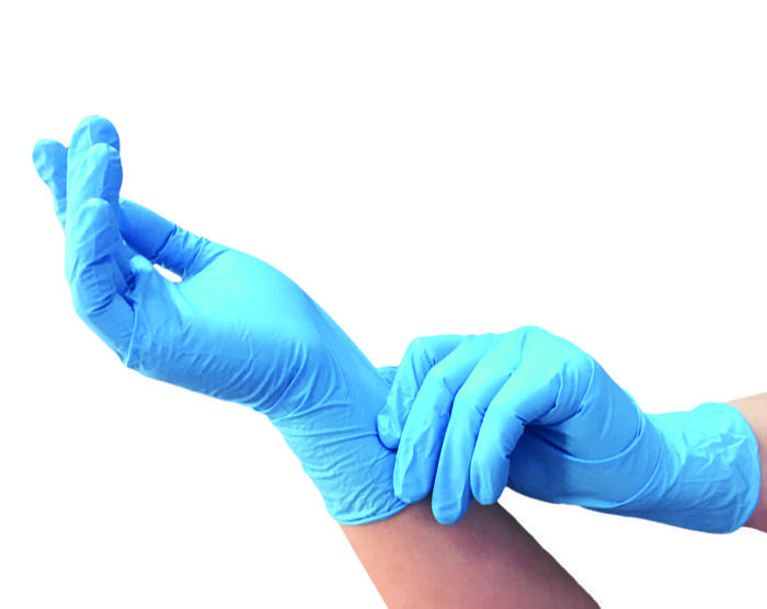 

Перчатки синие медицинские размер М (100штук), Оранжевый