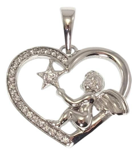 

Кулон ХР Родий "Сердечко с Ангелочком"