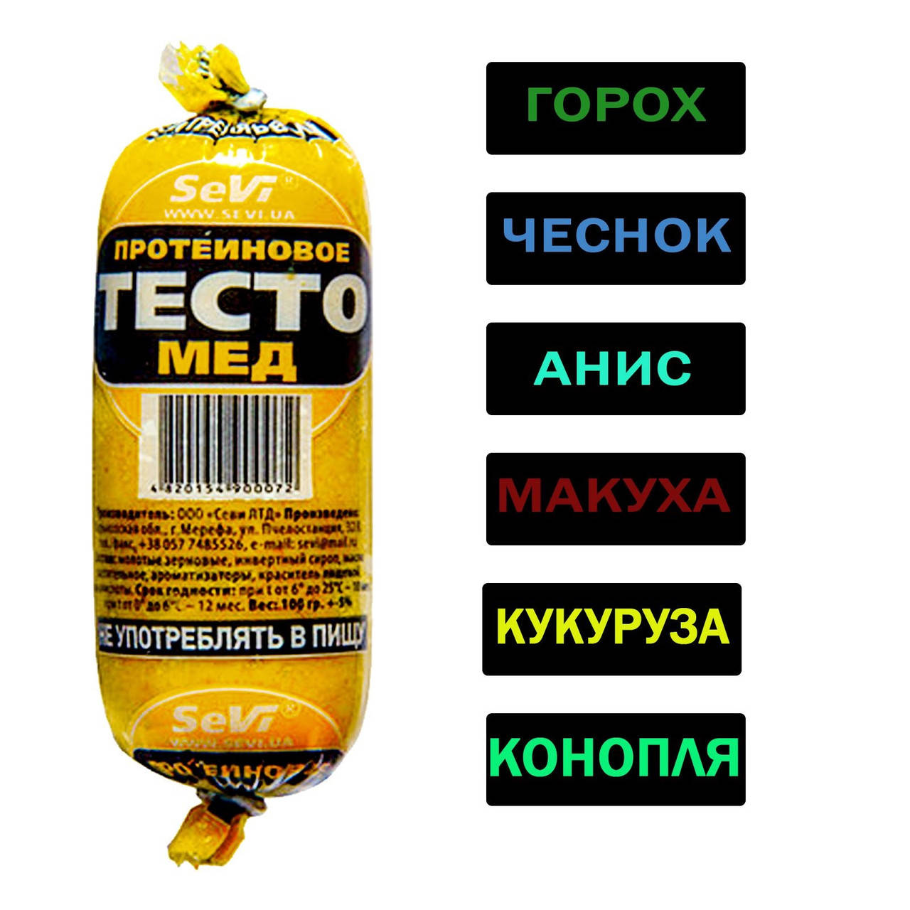 

Тісто протеінове 100г (Ковбаска) Мед (5шт в уп)