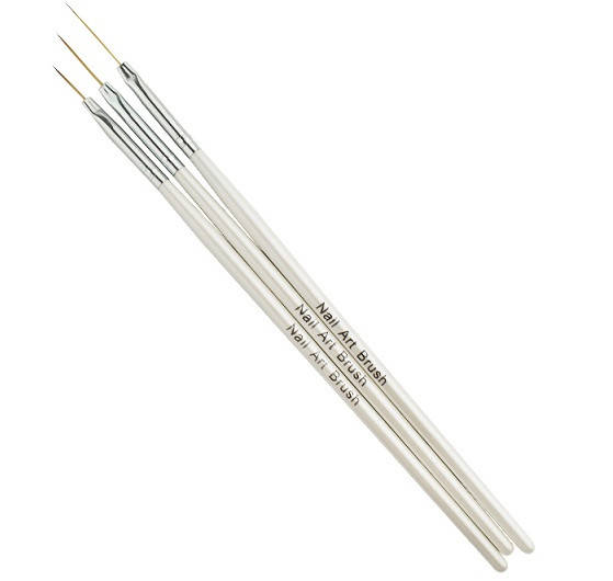 

Набор кистей для рисования Nail Art Brush, 3 шт.