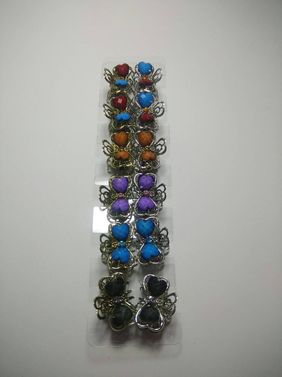 

Краб для волос маленький с сердечками