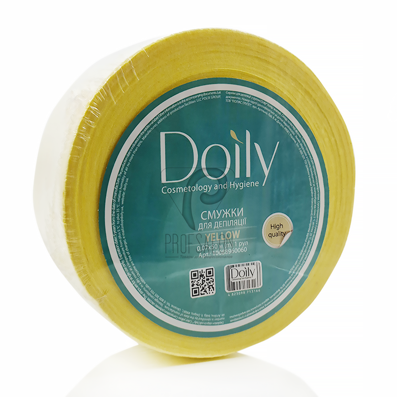 

Полоски для депиляции в рулонах Doily, 0.07*50м в рулоне, желтые