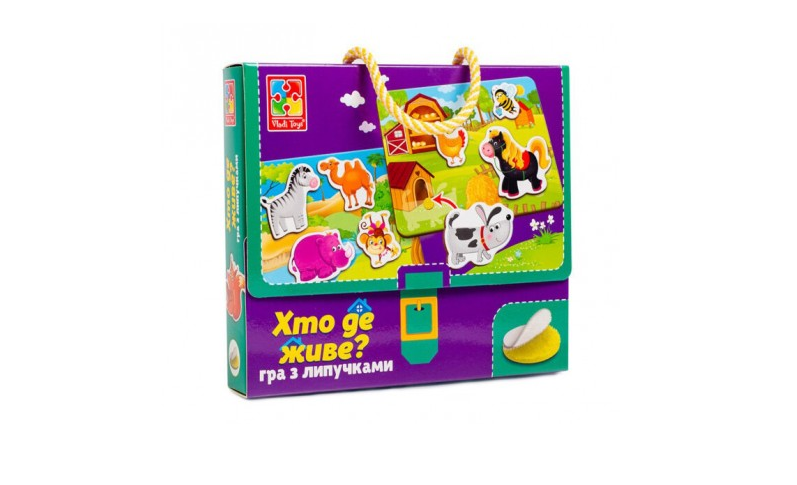 

Игра на липучках "Кто где живет" VT1302-26