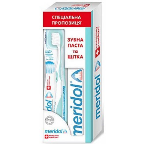

MERIDOL набор Зубная паста + зубная щетка мягкая