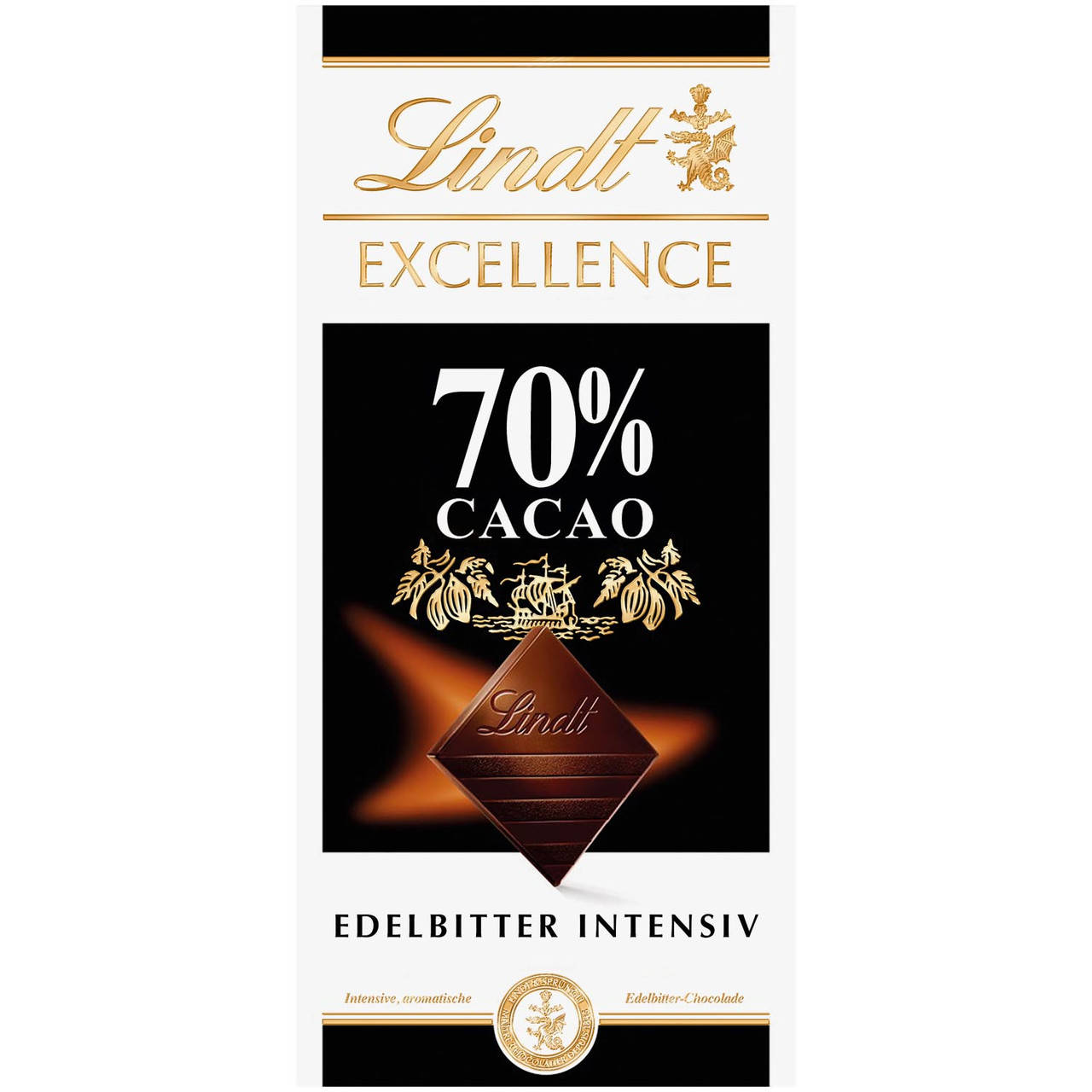 

Lindt Excellence Dark Chocolate 70% Cacao 100 g