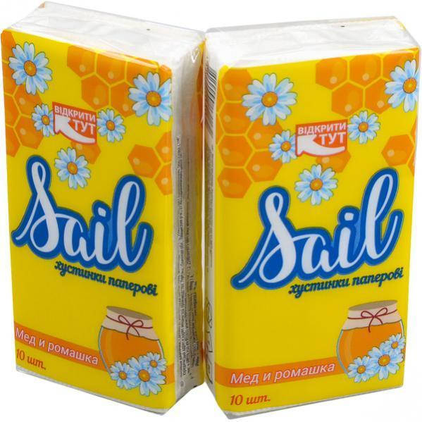 

Салфетки-платочки бумажные, однослойные «Ромашка»КРА2Р