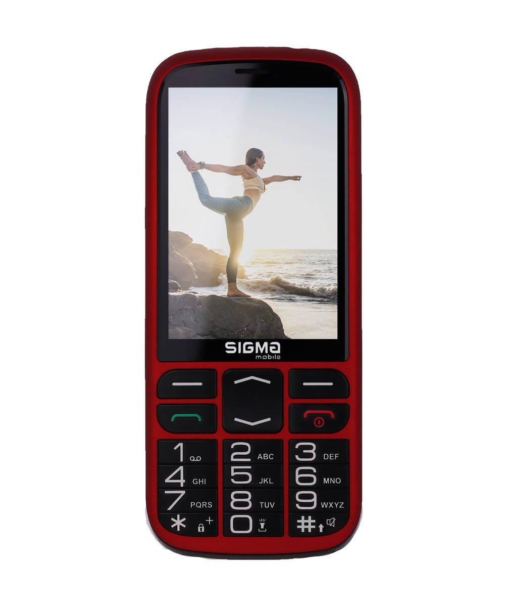 

Мобильный телефон Sigma mobile Comfort 50 Optima Red, Черный