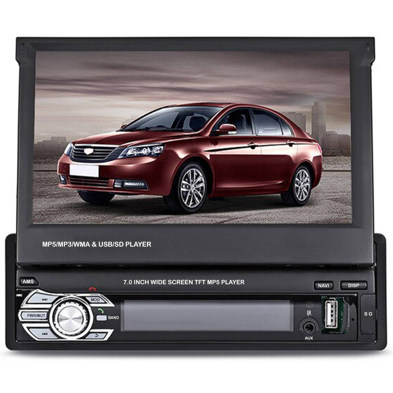 

Магнитола 1Din PIONEER GPS 712--706 (PI-903) (Выдвижной экран) Bluetooth