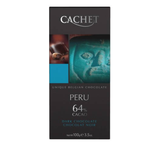 

Шоколад Черный Кашет Перу Cachet Dark Chocolate Peru 64% Какао 100 г Бельгия