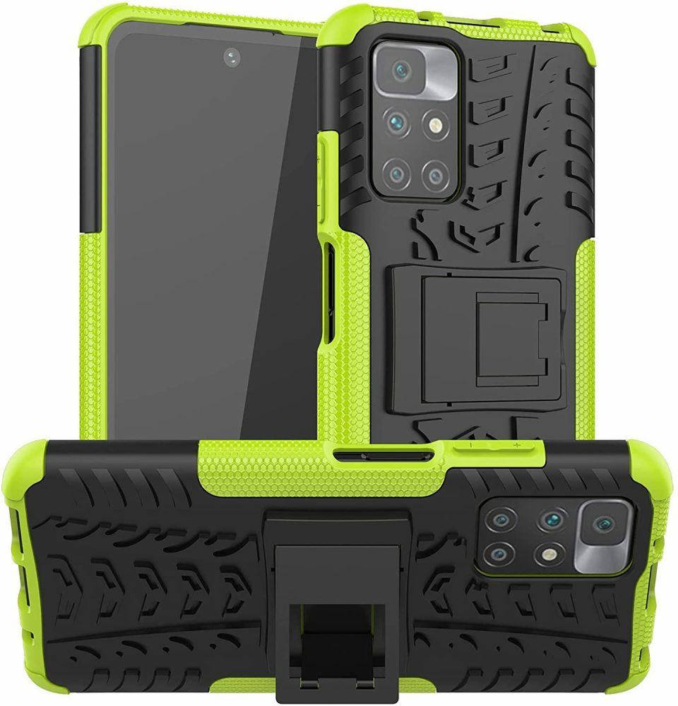 

PC + TPU чехол Armor для Xiaomi Redmi 10 (на редми 10) (8 цветов) зеленый