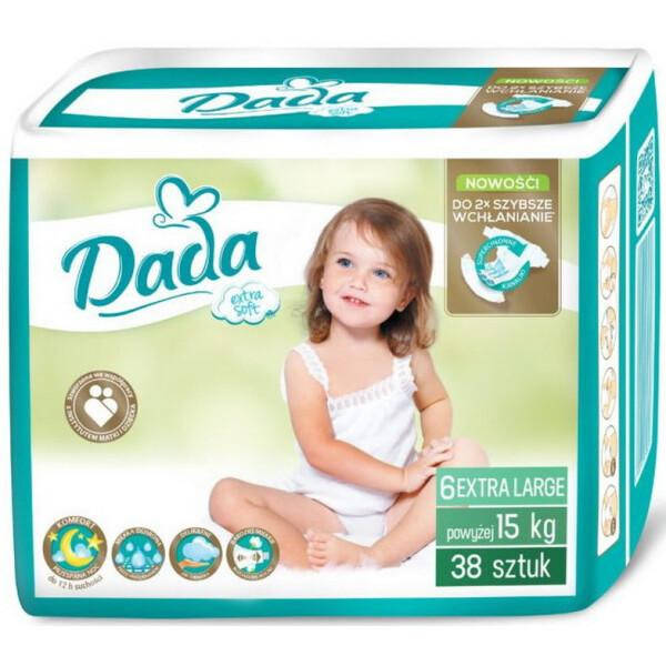

Подгузники Dada extra soft 6 (38шт), Зелёный