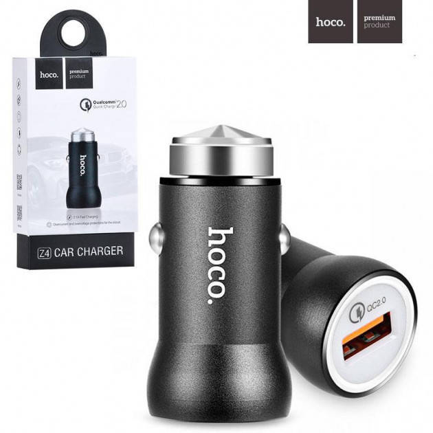 

AЗУ Hoco Z 4 2.4A/1*USB Quick Charge 2.0 (2,1А)