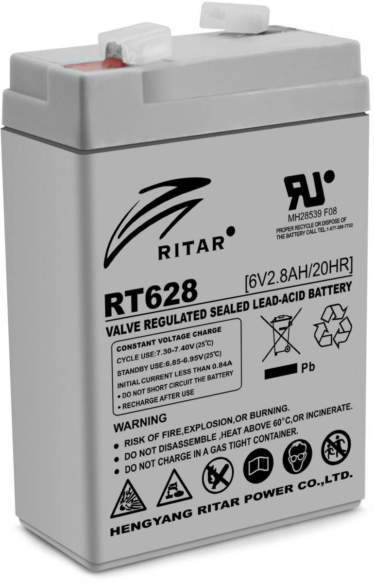 

Аккумуляторная батарея AGM RITAR RT628 6V 2.8Ah