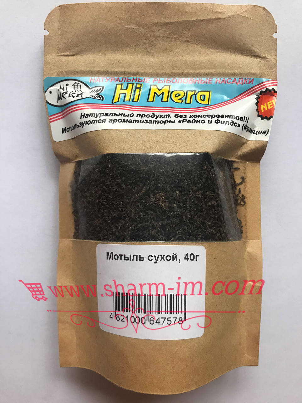 

Натуральный Сухой Мотыль Hi-Mera 40 г/уп.