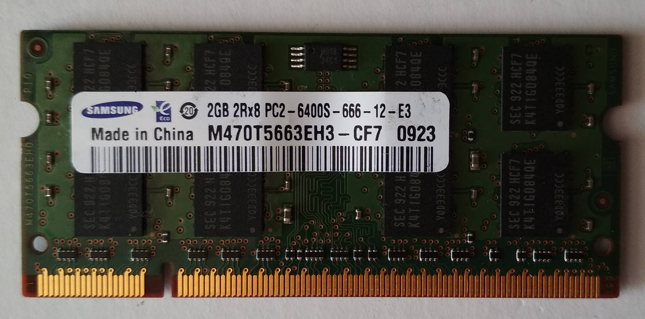 

Для ноутбука 2GB DDR2 800MHz Samsung PC2 6400S 2Rx8 RAM Оперативная память