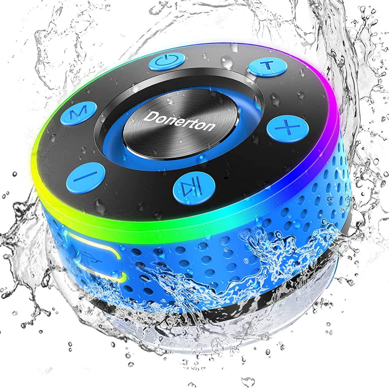 

Динамик для душа Donerton Bluetooth, водонепроницаемые беспроводные динамики IP7