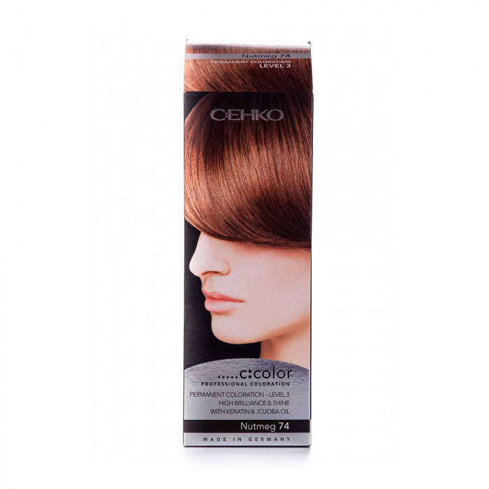 

Стойкая крем-краска для волос C:EHKO C:COLOR Professional Coloration тон 74 Мускатный орех