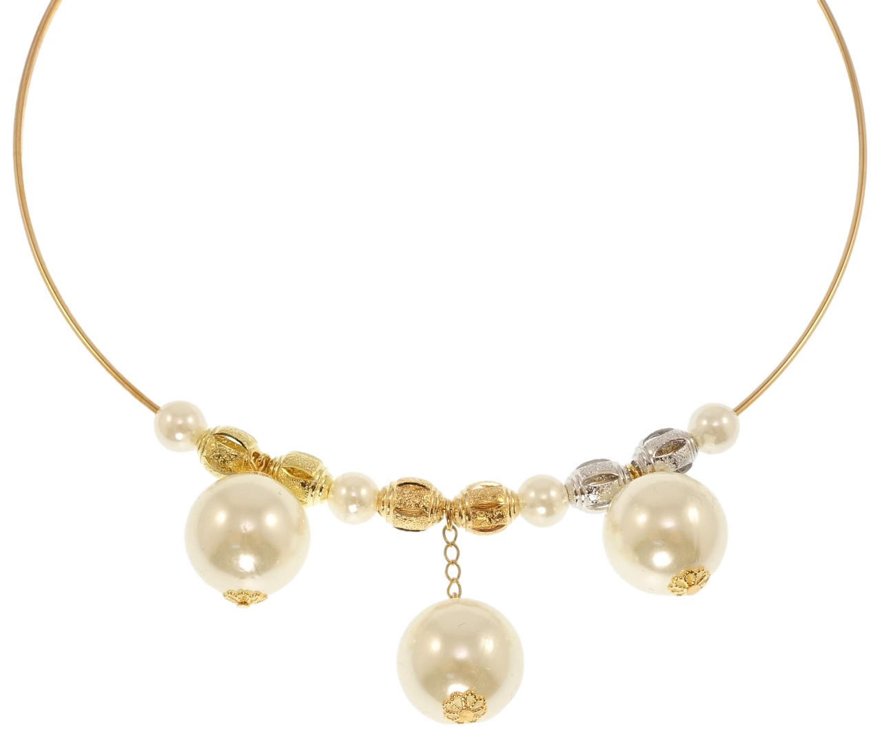 

Колье Xuping Позолота 18K +Позолота 14K + Родий "Жемчужная нежность" ø 13,5см х 2мм