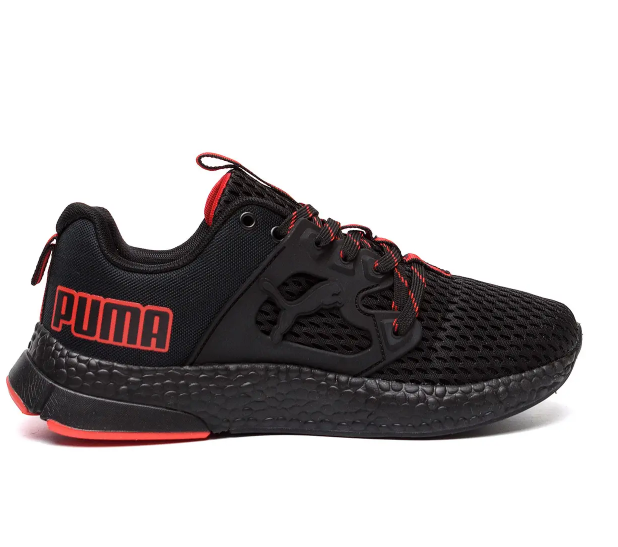 

Мужские летние кроссовки сетка Puma black, Черный