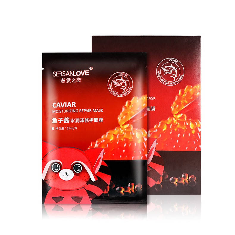 

Маска для лица тканевая Sersanlove Caviar c красной икрой 25 g