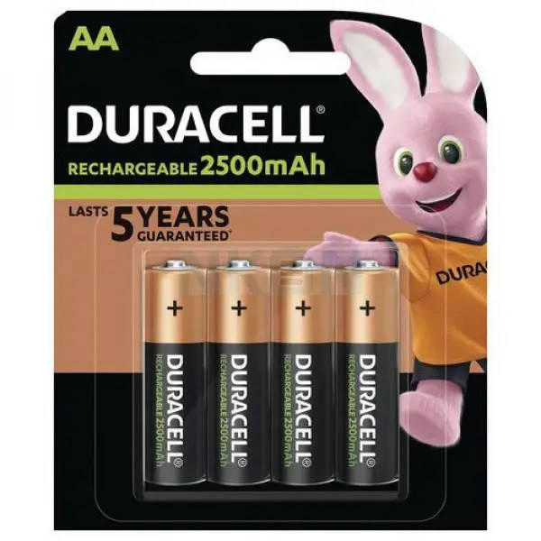 

Аккумулятор HR6 / AA 2500mAh DURACELL никель металл гидридный 4шт Ni-MH