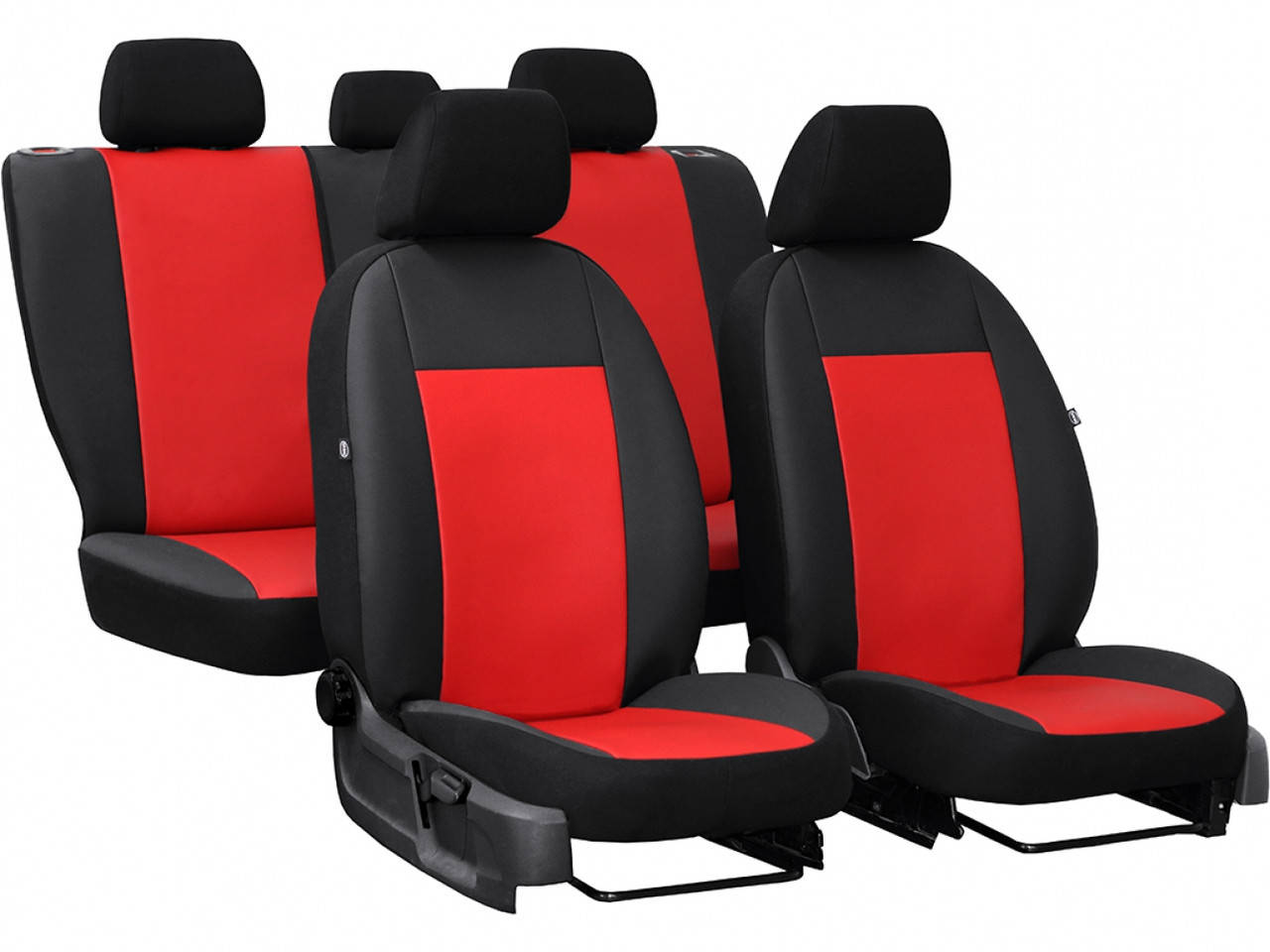 

Универсальные авточехлы на сиденья Pok-ter Road Kia Ceed (2006-2012) с красной вставкой экокожа