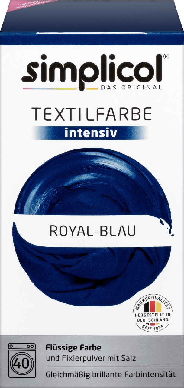 

Текстильная краска Simplicol Intensiv Royal Blau, 150мл+400г