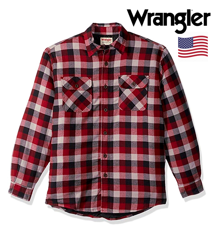 

Рубашка-куртка Wrangler® фланелевая на подкладке (синтепон) / Оригинал из США M, Красный