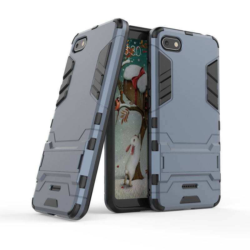 

Чехол Iron для Xiaomi Redmi 6A бронированный бампер Броня Dark Blue