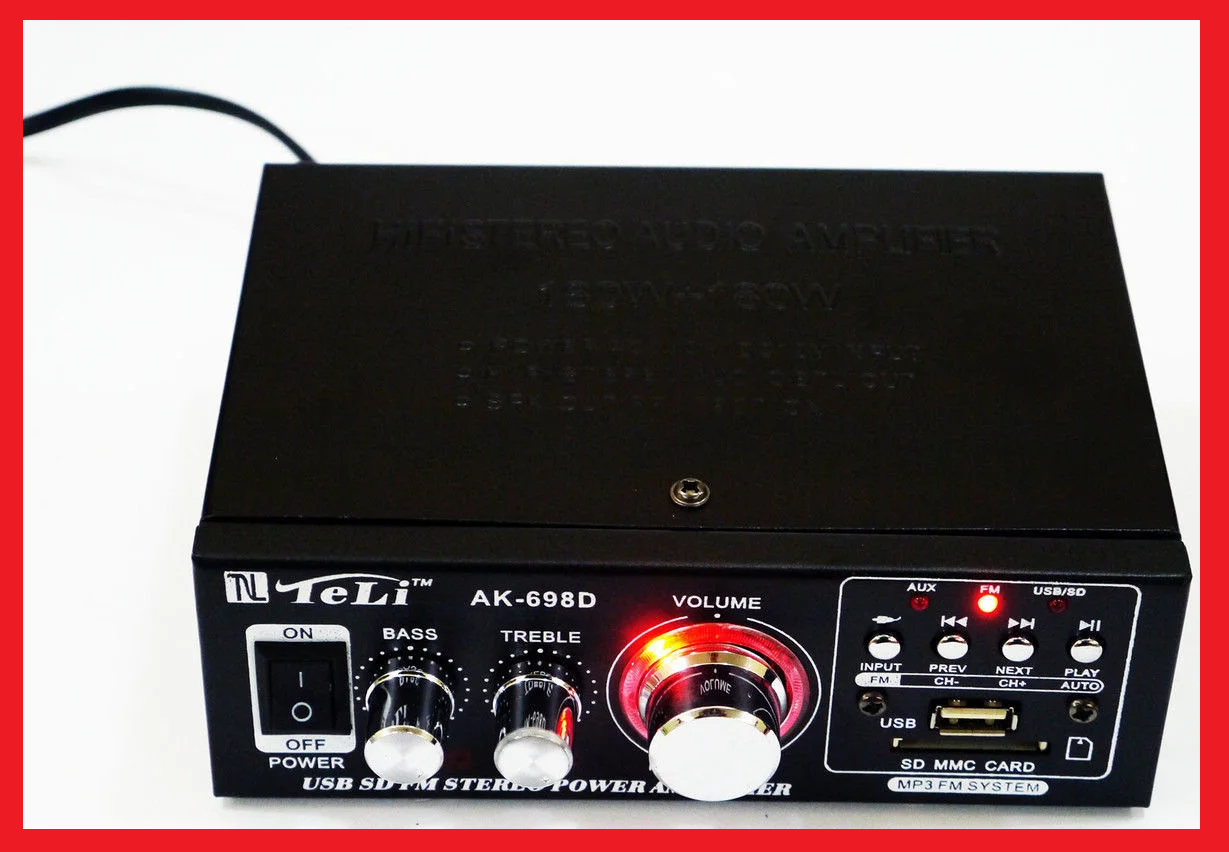 

AK-698D FУсилитель Звука FM USB Караоке 2x300 Вт