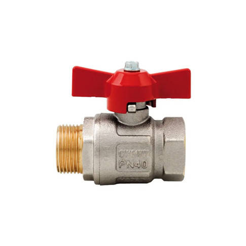 

Шаровый кран IDEAL 3/4" НР х 3/4" ВР, полнопроходной