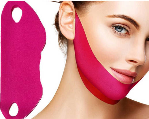 

Силиконовая маска для подтяжки бандажа овала лица V-Line Lifting Mask лифтинг маска для кожи лица подбородка