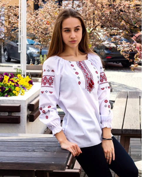 

Вышиванка женская белая р.42, Белый