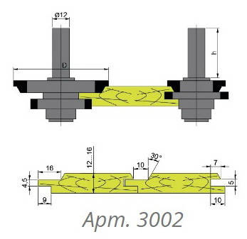 

Фрезы концевые для изготовления вагонки d12 (Арт.3002)