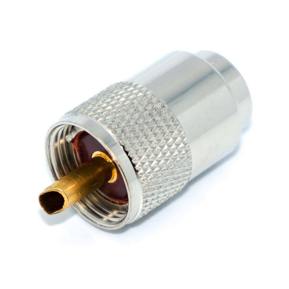 

Штекер UHF, PL-259 накрутка на кабель RG-11, корпус металлический