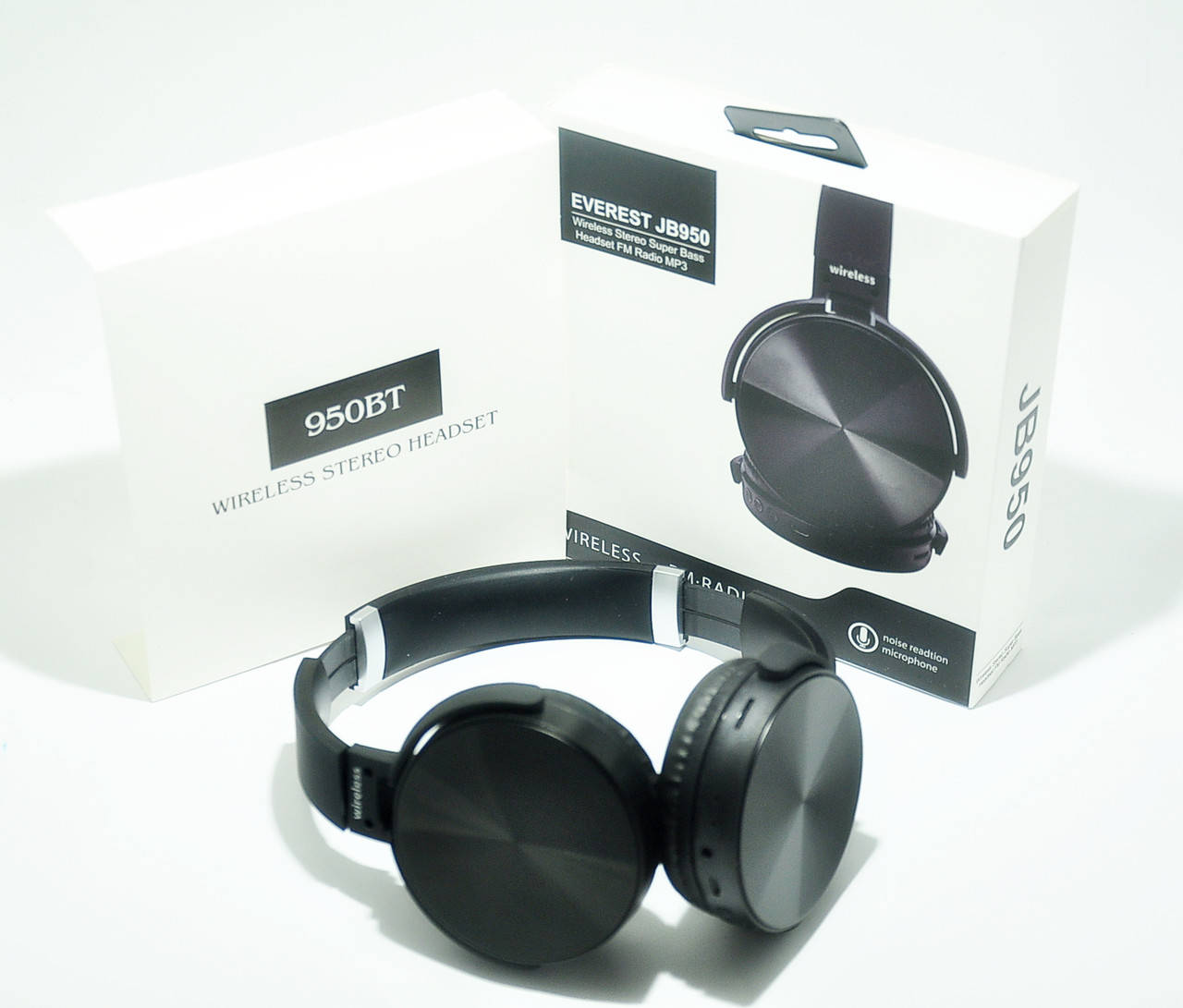 

Безпровідні навушники з мікрофоном та FM радіо Everest JB950 Bluetooth, Черный